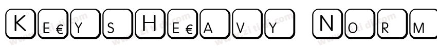 KeysHeavy Normal字体转换